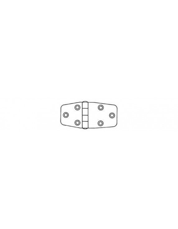 SCHARNIER RVS 84X38,5X2 MM