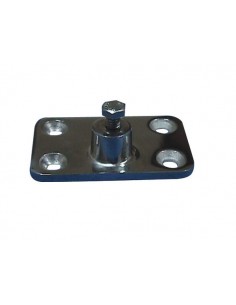 BUISKAPBESLAG RVS WANDPLAAT PIN