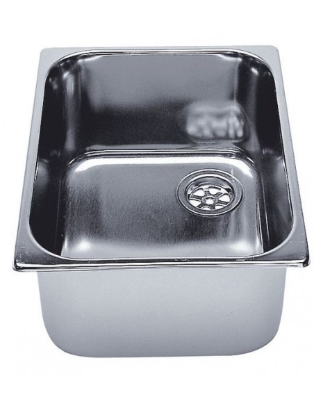 Wasbakje rvs 298 x 236 x 150 mm.