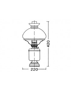Tafellampen groot elektrisch 8816/E 2