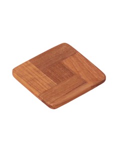 4 Onderzetters teak 93x93mm