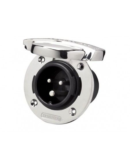 121160000 SS Shore Power Inlet. Built-In 16A. 230V