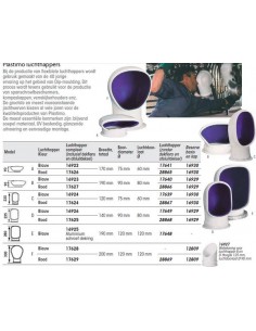 Ring en deksel voor luchthapper  75 mm 2