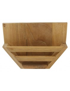 Teak Koffiefilterhouder 21.5x14x4.5cm