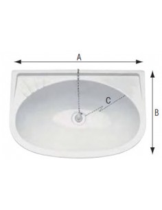 Wasbak kunststof 395 x 275 mm 2