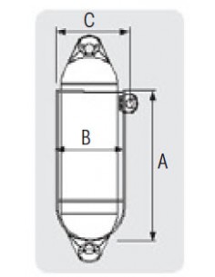 Fenderhouder voor 1-fender 