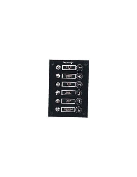 SWITCH PANEL 6 GANG 12V
