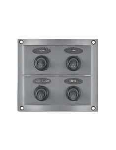 SWITCH PANEL SPLASHPROOF 4 GANG