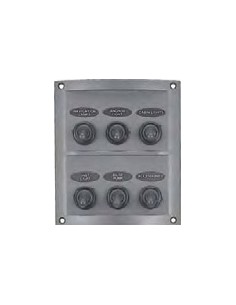 SPLASHPROOF SWITCH PANEL 6 GANG