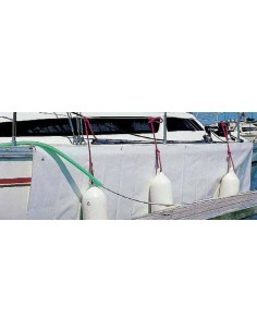 Stel rompbeschermers pvc wit 