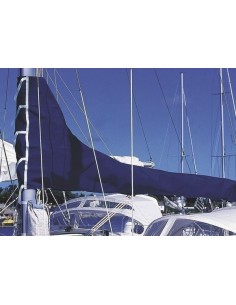 Zeilhuikje blauw dralon of pvc wit div. maten