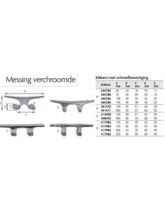 CHR.BR BALUSTER CLEAT  2
