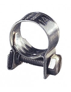 Mini RVS304 slangklemmen breedte 9 mm OPisOP