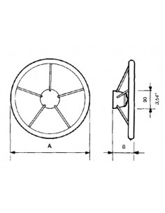 V35 of V23 niet magnetische stuurwiel RVS twee maten 2