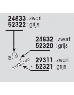 Roeipen voor opblaasbare boot zwart 2 stuks 2