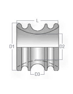 Loop Inhaul ring, aluminium div. maten 2