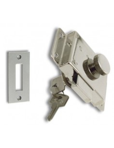 Slot verchroomd messing 98x58x15 mm