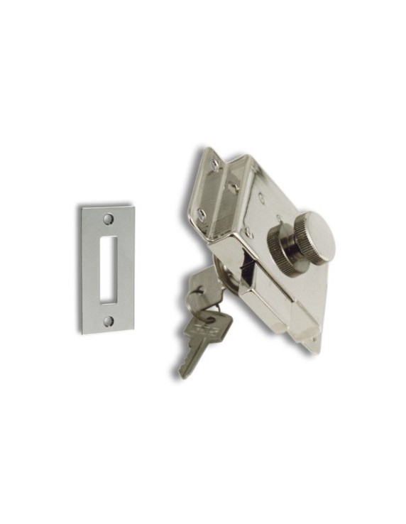 Slot verchroomd messing 98x58x15 mm