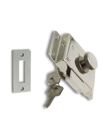 Slot verchroomd messing 98x58x15 mm