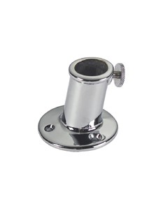 Vlaggenstokhouder messing verchroomd div.modellen