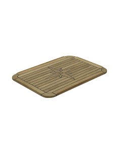 Teak tafelblad Classic Soft div. maten
